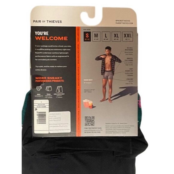 Pair of Thieves Boxer Briefs SMALL (10-AL) - Picture 2 of 3